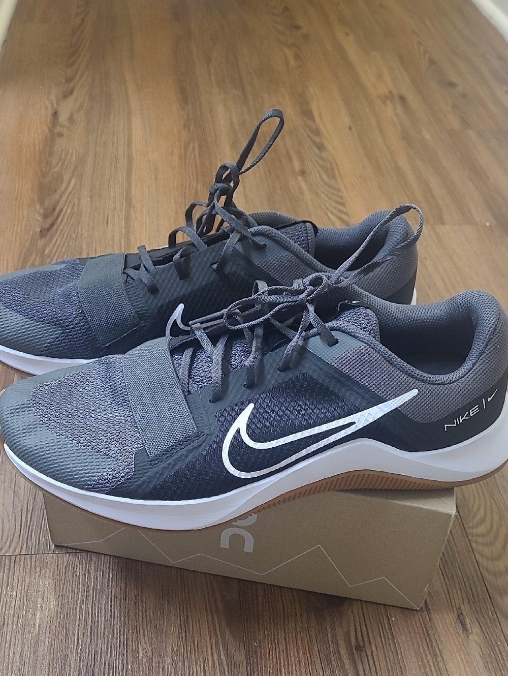 Nike Gray and White Training Sneakers